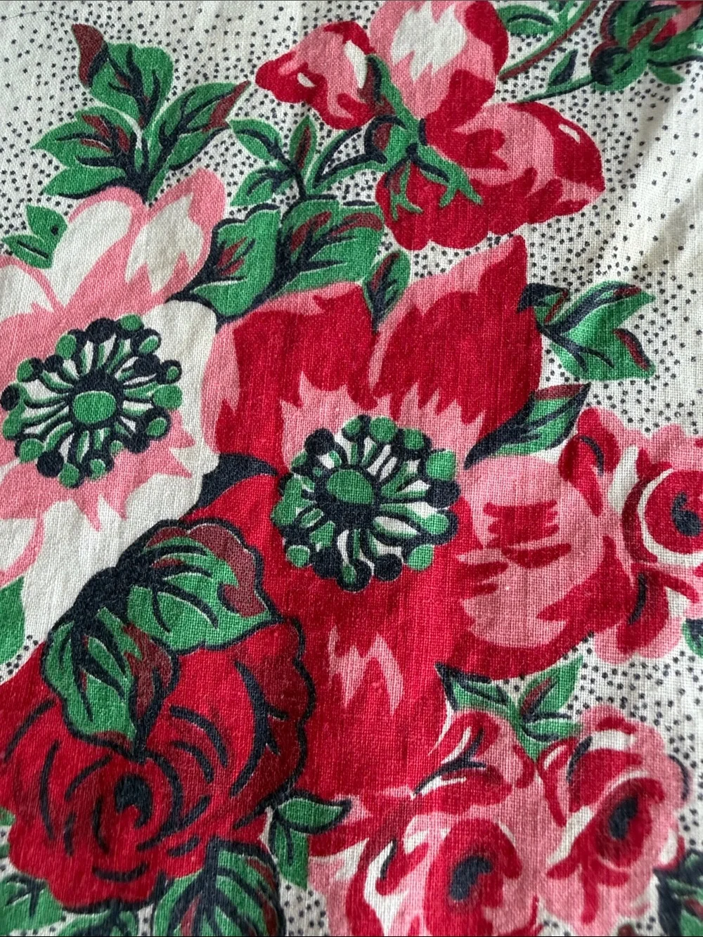 Vintage Homemade Floral Halter Style Apron